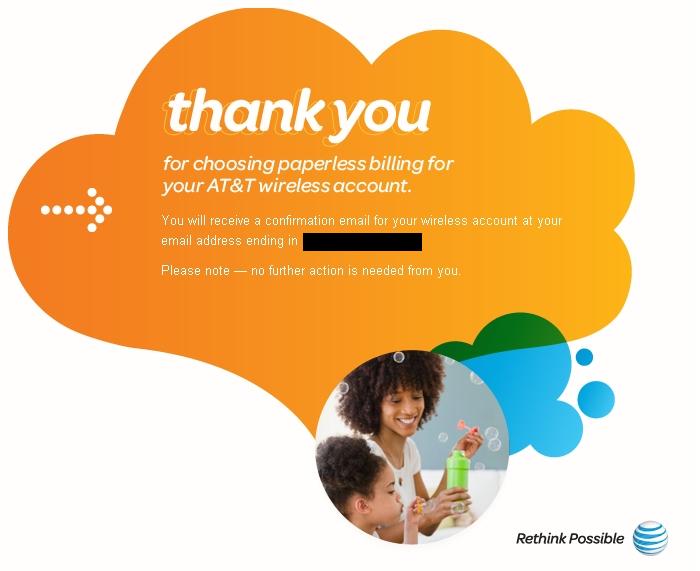 at&t paperless billing