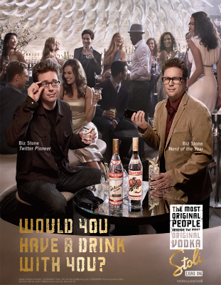 Twitter Biz Stone Stoli ad