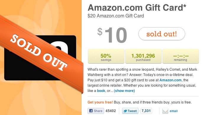 livingsocial amazon gift card