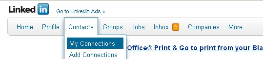 linkedin my contacts